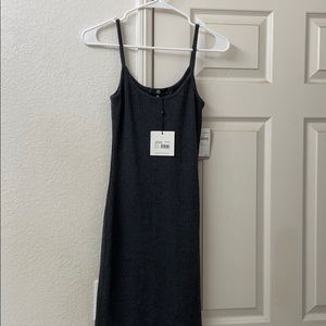 Missguided Grey Tank Bodycon Maxi Dress